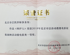 信凯荣誉
